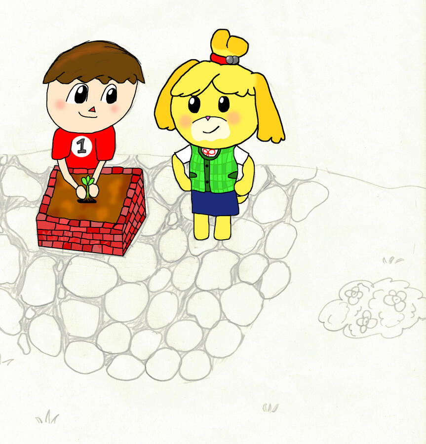 Never finished this (fanart of Animal Crossing New Leaf)