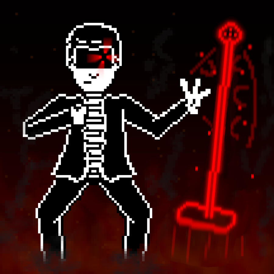 Rick Astley as an UNDERTALE boss