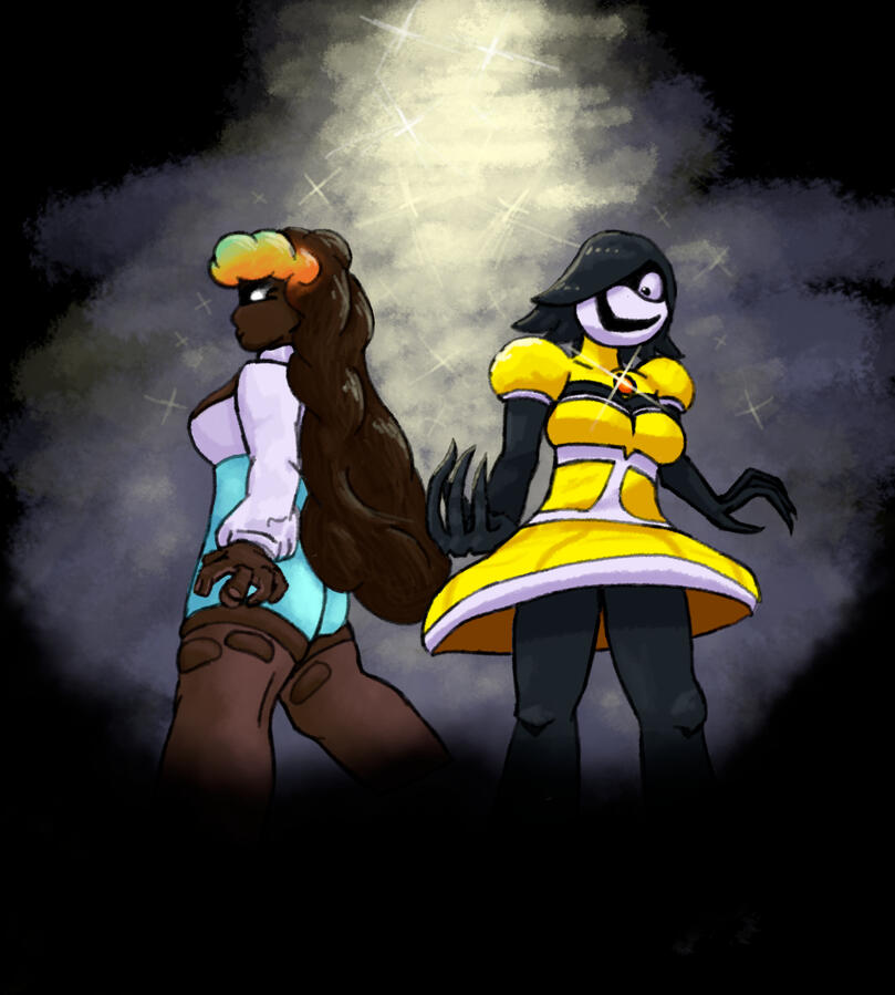 Art attack on the OC's of B_Kaizer and DaniRain