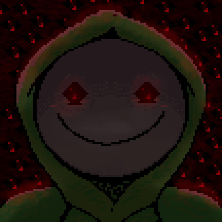 I'm neither a fan nor a hater, I just got prompted with drawing an art related to a mask. (Obv this is Dream from Dream SMP)