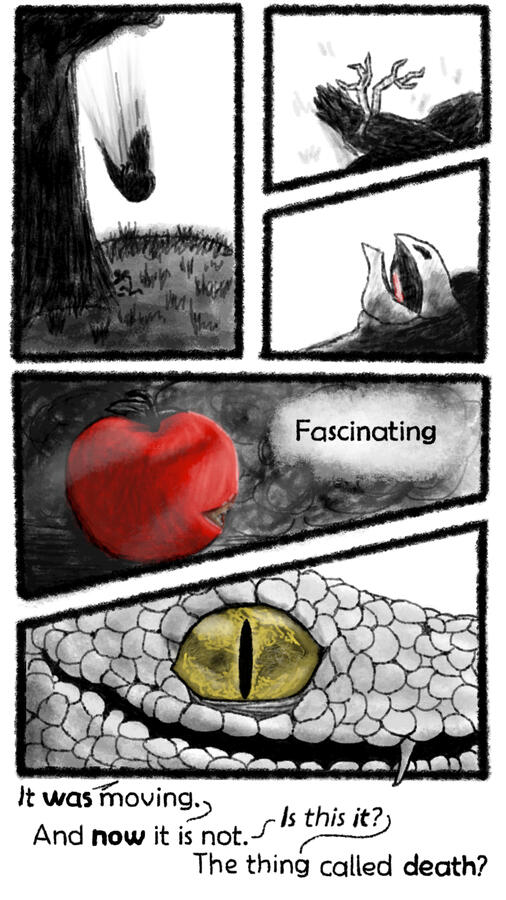 A weird little comic I made loosely based on the garden of eden story