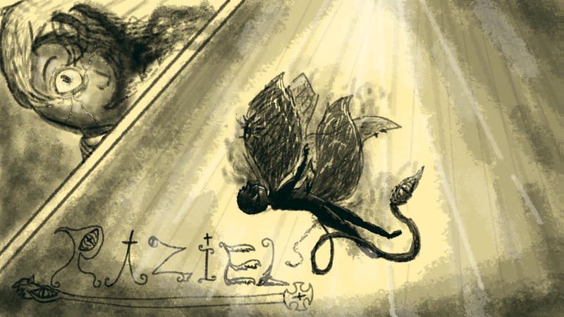 A fanart of my friend Smudgevolts OC Raziel