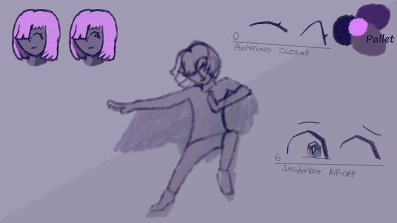 An OC I was making (and might still finish someday) with input from my community named Lilith.