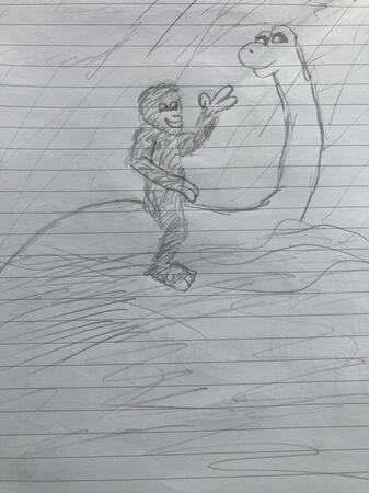 Bigfoot riding Nesse