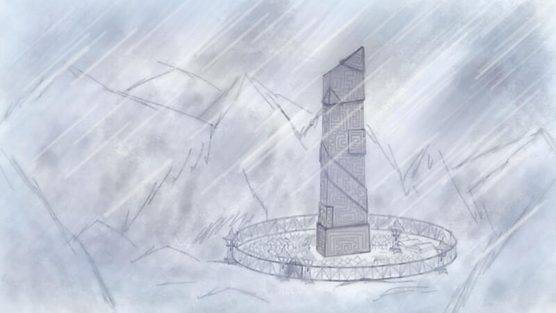 A sketch of a tower of a DnD campaign idea I had